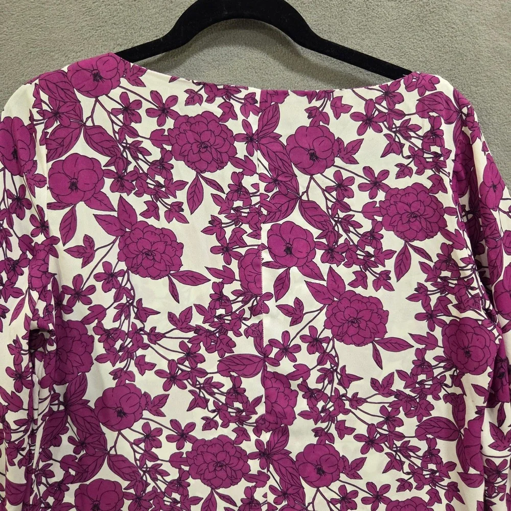 Banana Republic Floral Blouse Top Women Small Office Cottage‎ Boho Romantic